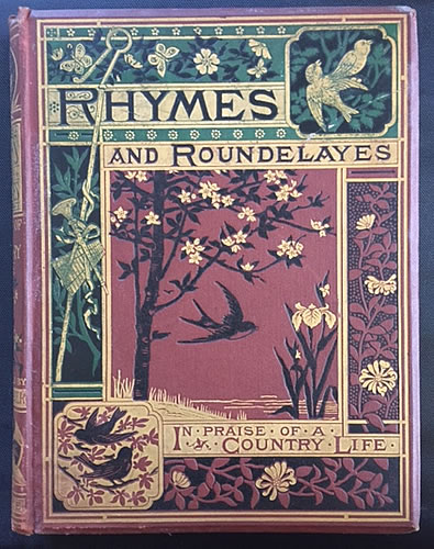 Rhymes and Roundelays, foil blocked book cover
