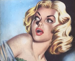 Sultry paperback girls on vintage pulp fiction