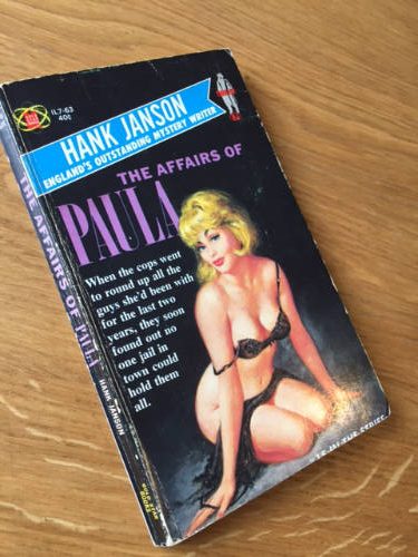 Hank Janson, The Affairs of Paula, vintage paperback