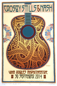 Crosby, Stills & Nash Poster by David Byrd