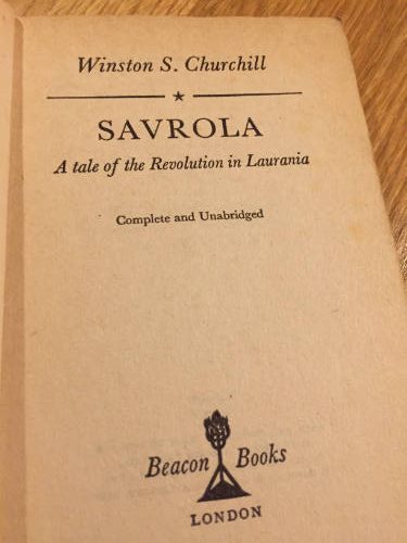 Savrola, Winston S. Churchill