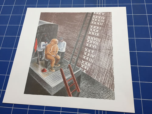 Eric Ravilious, Submarine, The Diver, Lithograph