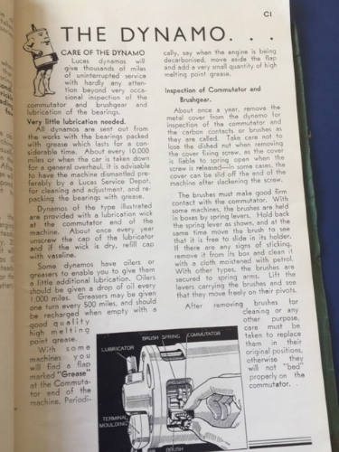 Electricalities for early cars